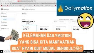 KELEMAHAN DAILYMOTION YANG BISA DIMANFAATKAN BUAT DAPET DUIT