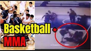 Uruguay basketball game turns into MMA fight