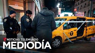 Un taxi desató el caos en un lugar turístico de Nueva York | Noticias Telemundo