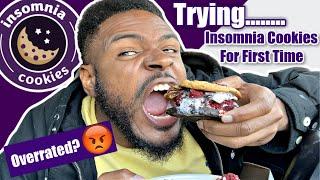 Trying Insomnia Cookies For The First Time 2021| Insomnia Taste Test 2021 | NC Food Vlog