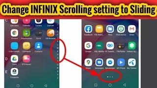 How to Change INFINIX Android Scrolling Direction of A to Z to Sliding Mode