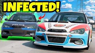 INFECTED High-Speed Police Cars Chase Hiders in BeamNG Drive Mods!