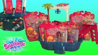 HUGE Splashlings Pool Party 12 Packs 6 Packs Blind Bags Over 40 Splashlings In The Pool!!