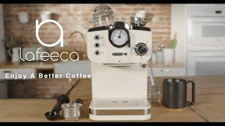 Lafeeca Espresso Machine 19 Bar Fast Heating Cappuccino Coffee Maker with Milk Frother Steam Wand