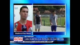 Liviu Dumitru este noul jucător al Gazului - NovaTv Mediaş