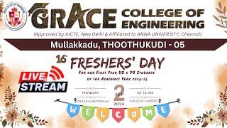 FRESHERS' DAY - 2024 - GRACE College of Engineering | 02-09-2024