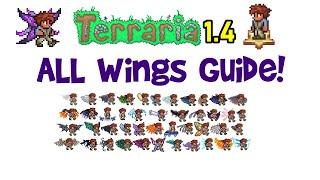 Terraria 1.4 Wings Guide! (and how to get them, worst to best tier list/progression, Journey's End)