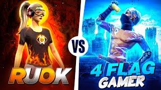 Ruok FF️ Vs 4Flag Gamer | Friendly Fight 