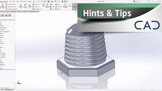 How to Create a Tapered Thread in SolidWorks