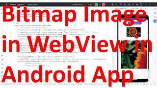 How to Display a Bitmap Image in a WebView in Android App?