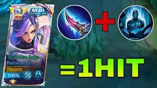 GLOBAL BENEDETTA BEST 1HIT BUILD & EMBLEM 2025!! | BENEDETTA GAMEPLAY | MLBB |