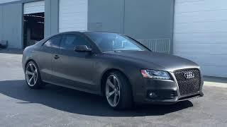 Avery Dennison SW900 Brushed Black Vehicle Wrap Audi A4