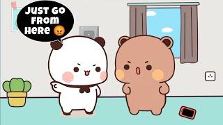 Bubu Dudu Fight  Let's see what happen next|Peach Goma| |Animation| |Bubuanddudu|