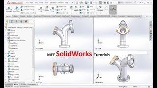 SolidWorks Tutorial for Beginners(Sweep, Swept Cut, Shell, Pattern)