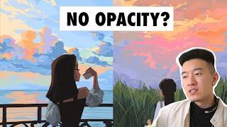 Painting without OPACITY | Digital Art Challenge