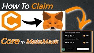 How to Claim Core in MetaMask Wallet | Claim Core Token Metamask | Core Airdrop Claim