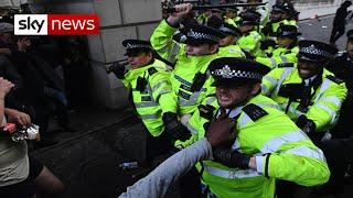 Black Lives Matter protesters and police clash again in London