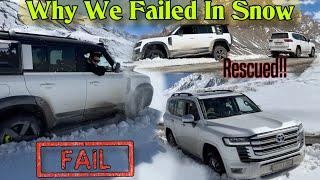 Why Our 4x4 SUVs Failed In This Snow ️| ExploreTheUnseen2.0