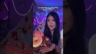 I accidentally bought FAKE DONUTS?  #asmr #shorts