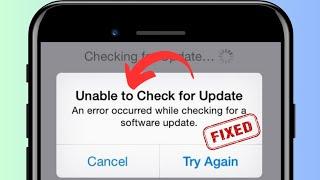 how to fix unable to check for update an error occurred while checking for a software update | 2023
