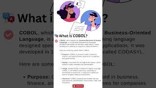 What is COBOL? | Is COBOL still used? | Learn COBOL | COBOL language | COBOL programming #cobol