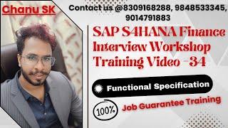 SAP S4HANA Finance Interview Workshop Training -34 - SAP FICO Interview Workshop Training