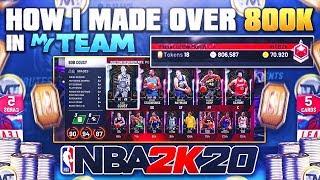 HOW I MADE OVER 800K MT IN NBA 2k20 MyTEAM! USE THESE TIPS TO MAKE MT!