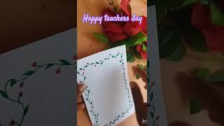 Happy teacher's day  crafting video #youtube ️#shorts