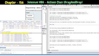 Selenium VBA - Actions Class (DragAndDrop)