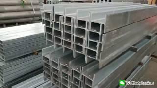 Retaining wall post for sleeper - Hot Dipped Galvanised Steel C Channel (PFC) Post and H Post