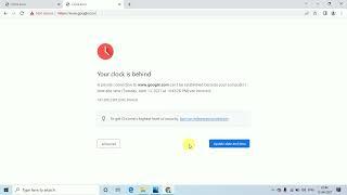 Your Clock is behind google chrome   Fix Your Clock is behind