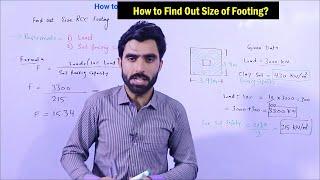 How to Find Out Size of Footing? | RCC Footing Size Formula |