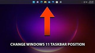 How To Change Windows 11 Taskbar Position (Easy)