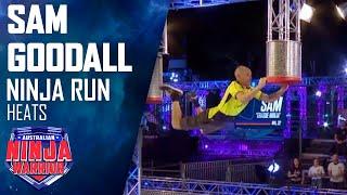 Sam Goodall falls before attempting the Warped Wall | Australian Ninja Warrior 2020