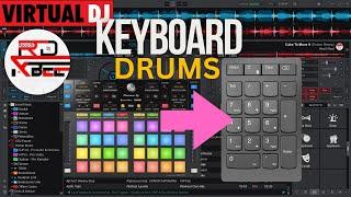 Virtual Dj 2024, How to play Drums on your Keyboard