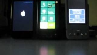 iPhone vs WP7 vs Android Boot