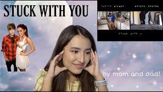 Justin Bieber & Ariana Grande - Stuck with you (Official Video) Reaction