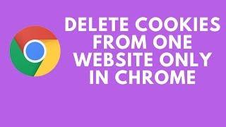 Delete Cookies From One Website Only in Chrome