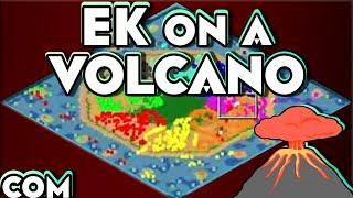 Exploding Kings on Volcanic Island