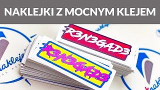 Naklejki z super mocnym klejem, drukarnia naklejek #druknaklejek #naklejki #drukarnia