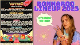 Bonnaroo 2023 | Chaotically talking about the lineup for 7 minutes #bonnaroo #musicfestival #lineup