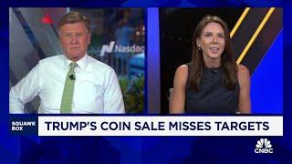 Trump’s coin sale misses targets as crypto project’s website crashes