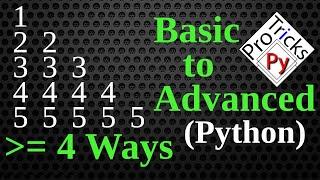 Python Pattern Program - Print Numbers in Triangle Shape | Number Pattern | Python Number Pattern 5