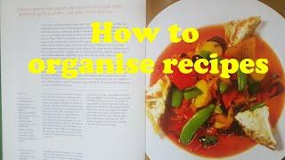 How To Organize Recipes