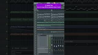 How To Copy Effects Between Mixer Tracks / FL Studio Tips #Shorts