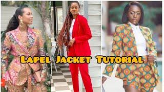 How to make a Lapel Jacket/Blazer and Collar..Beginner Friendly.