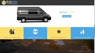 Blue Sun Campervans Web Design walk-thru (Divi 4 theme on WordPress)