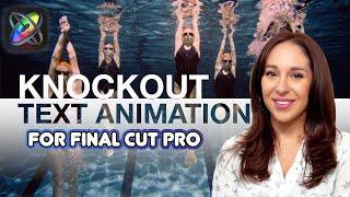 Knockout Text Animation for Final Cut Pro | Apple Motion Tutorial