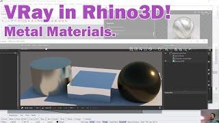 VRay metal materials in Rhino 3D