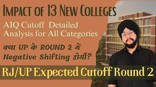 Impact of New Colleges On AIQ Cutoff 2024 | UP में होगी Negative Shift|Raj |UP Expected Cutoff R-2